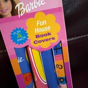 Barbie Fun House Book Covers Set - Pink, Blue, Yellow